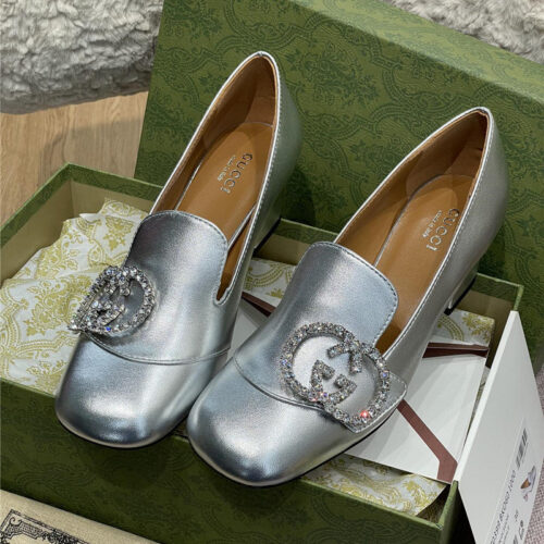 High Quality Luxury Gucci Diamond Buckle High Heels product detail