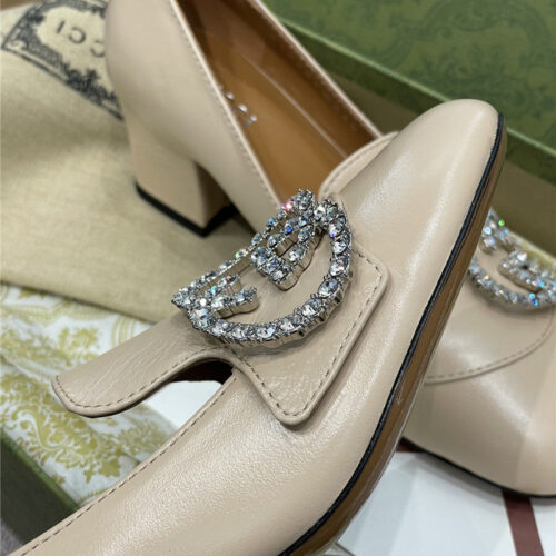 High Quality Luxury Gucci Diamond Buckle High Heels – Style 02931 product detail