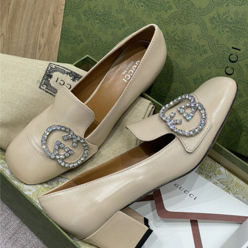 High Quality Luxury Gucci Diamond Buckle High Heels – Style 02931 product detail
