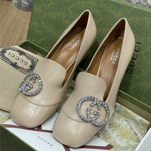 High Quality Luxury Gucci Diamond Buckle High Heels – Style 02931 product detail
