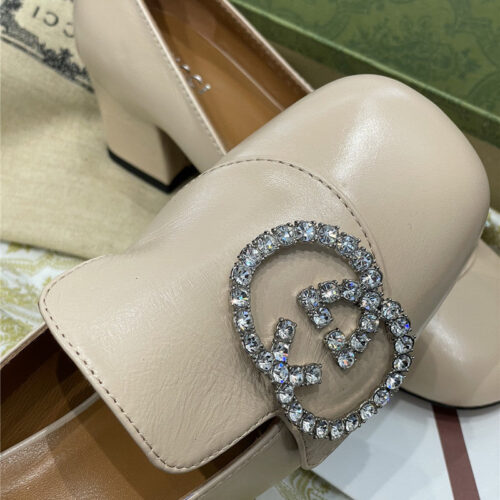 High Quality Luxury Gucci Diamond Buckle High Heels – Style 02931 product detail