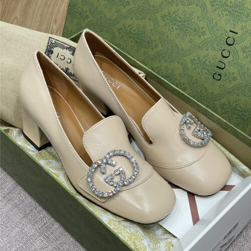 High Quality Luxury Gucci Diamond Buckle High Heels – Style 02931