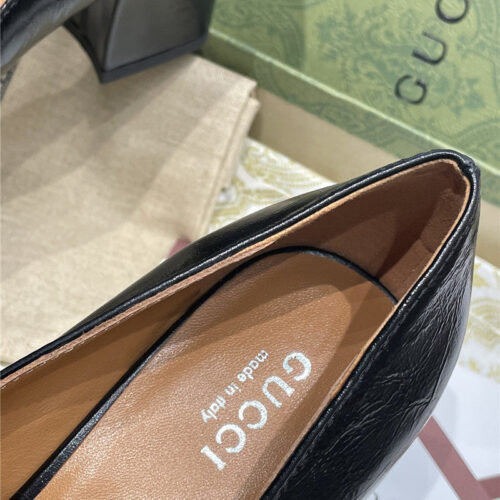 High Quality Luxury Gucci Diamond Buckle High Heels – Style 01235 product detail