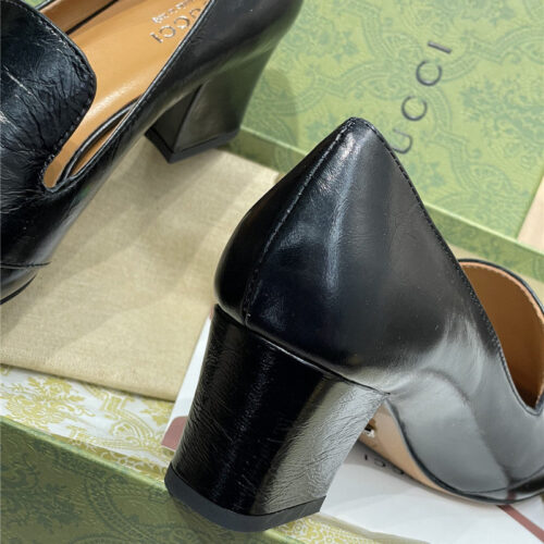 High Quality Luxury Gucci Diamond Buckle High Heels – Style 01235 product detail