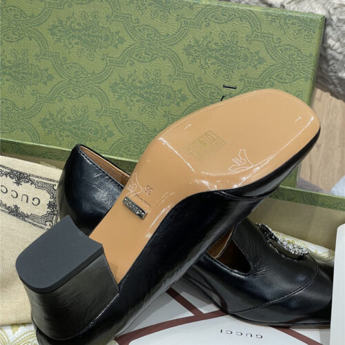 High Quality Luxury Gucci Diamond Buckle High Heels – Style 01235 product detail