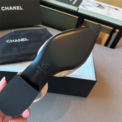 High Quality Luxury Chanel Camellia Pointed Toe Sandals product detail