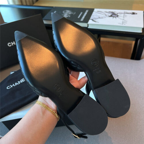 High Quality Luxury Chanel Camellia Pointed Toe Sandals – Style 08006 product detail