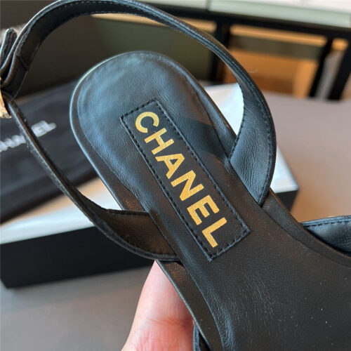 High Quality Luxury Chanel Camellia Pointed Toe Sandals – Style 08006 product detail