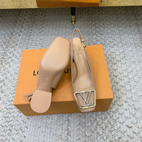 High Quality Luxury Louis Vuitton Classic Chunky Heel Sandals – Style 82403 product detail