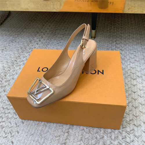 High Quality Luxury Louis Vuitton Classic Chunky Heel Sandals – Style 82403 product detail