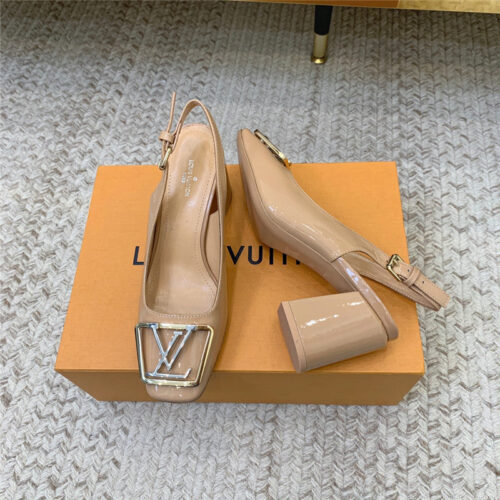 High Quality Luxury Louis Vuitton Classic Chunky Heel Sandals – Style 82403 product detail