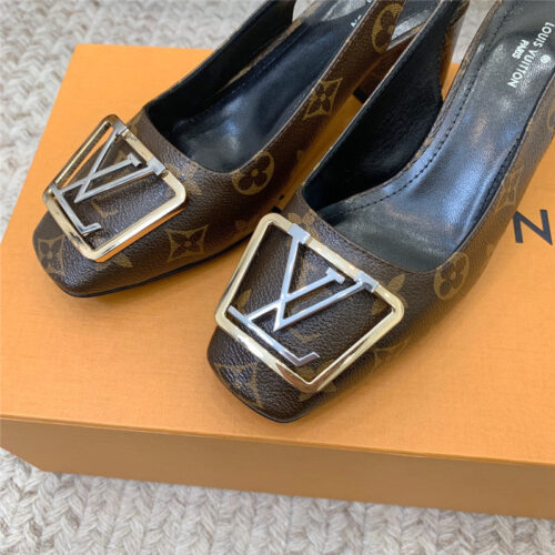 High Quality Luxury Louis Vuitton Classic Chunky Heel Sandals – Style 51331 product detail