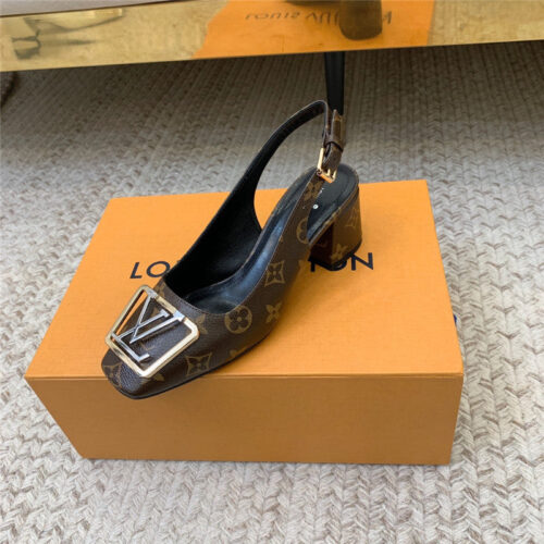 High Quality Luxury Louis Vuitton Classic Chunky Heel Sandals – Style 51331 product detail