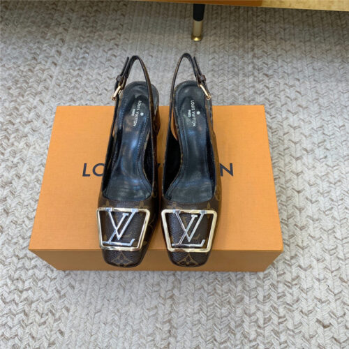 High Quality Luxury Louis Vuitton Classic Chunky Heel Sandals – Style 51331 alternate view