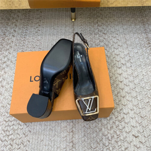 High Quality Luxury Louis Vuitton Classic Chunky Heel Sandals – Style 51331 product detail