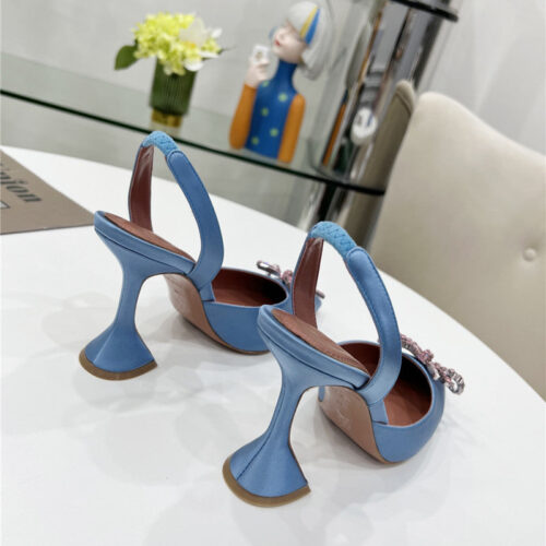 High Quality Luxury Amina Muaddi High-End Rhinestone Original Buckle Pumps – Style 52899 product detail