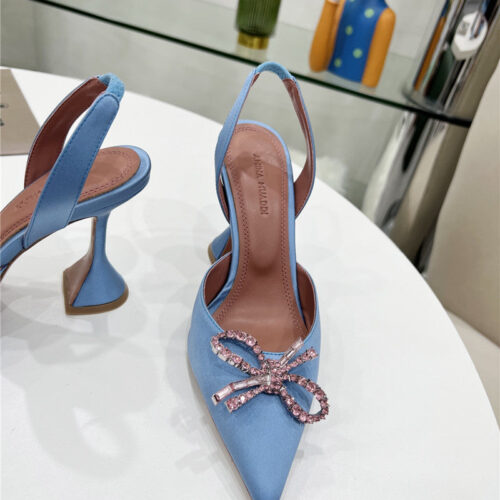 High Quality Luxury Amina Muaddi High-End Rhinestone Original Buckle Pumps – Style 52899 product detail