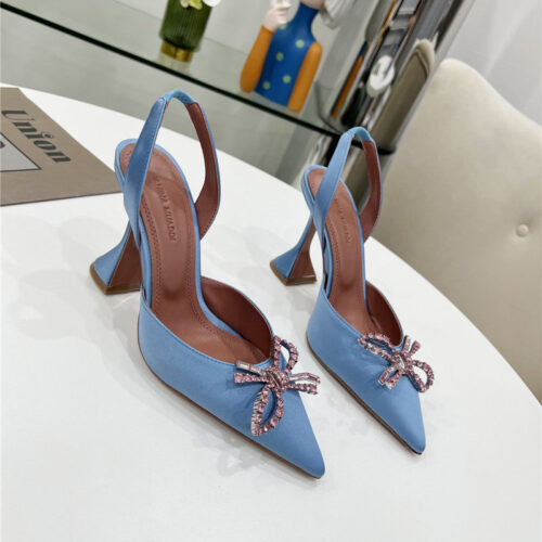 High Quality Luxury Amina Muaddi High-End Rhinestone Original Buckle Pumps – Style 52899 product detail