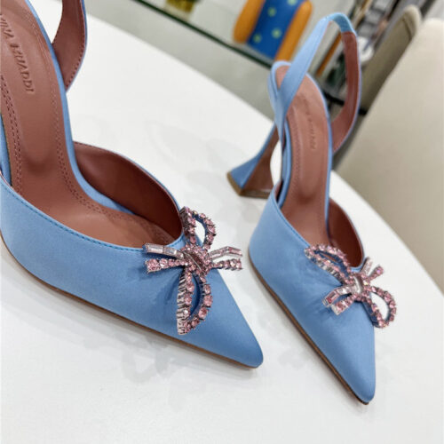 High Quality Luxury Amina Muaddi High-End Rhinestone Original Buckle Pumps – Style 52899 product detail