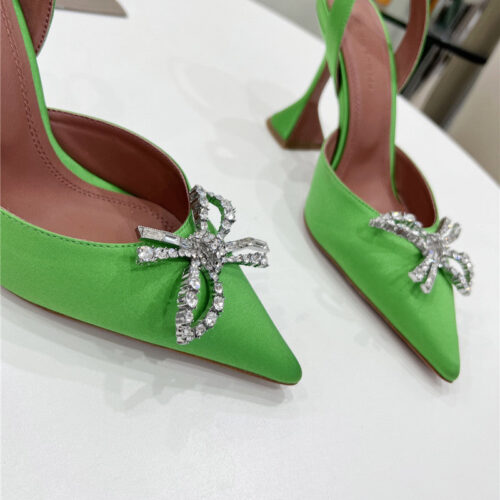 High Quality Luxury Amina Muaddi High-End Rhinestone Original Buckle Pumps – Style 57987 product detail