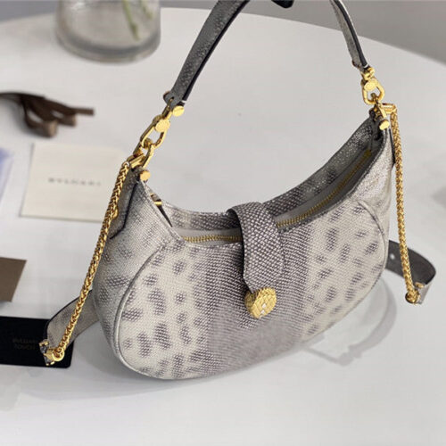 High Quality Luxury Bvlgari Serpenti Leather Hobo Bag product detail
