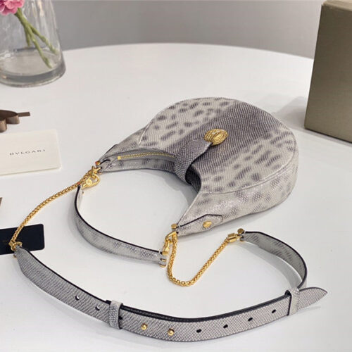 High Quality Luxury Bvlgari Serpenti Leather Hobo Bag product detail