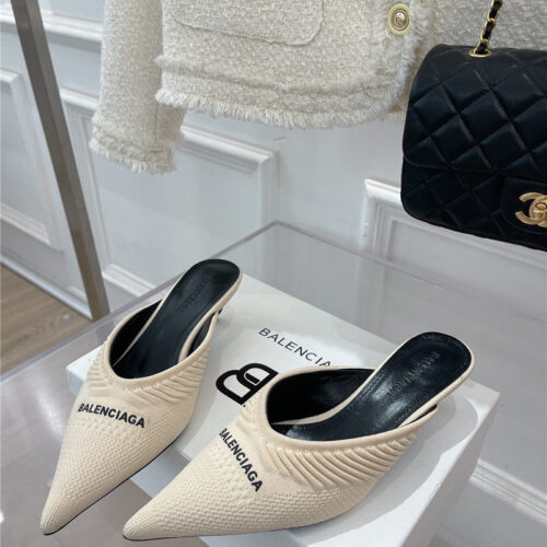 High Quality Luxury Balenciaga Pointed Toe Slippers – Style 04291 product detail