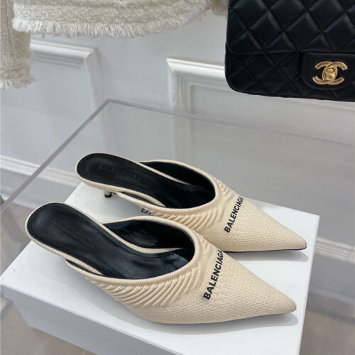 High Quality Luxury Balenciaga Pointed Toe Slippers – Style 04291