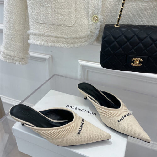High Quality Luxury Balenciaga Pointed Toe Slippers – Style 04291 alternate view