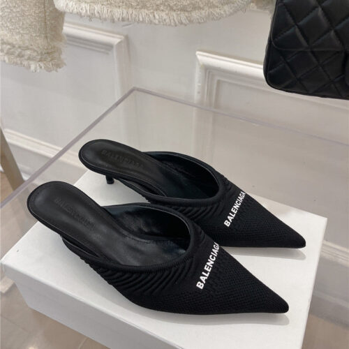 High Quality Luxury Balenciaga Pointed Toe Slippers