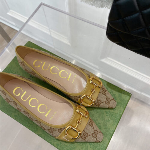 High Quality Luxury Gucci Classic Horsebit Flats – Style 01299 alternate view