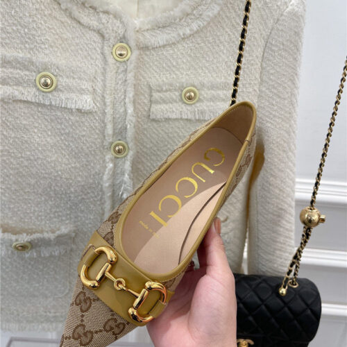 High Quality Luxury Gucci Classic Horsebit Flats – Style 01299 product detail