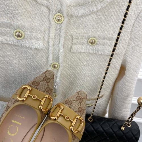 High Quality Luxury Gucci Classic Horsebit Flats – Style 01299 product detail