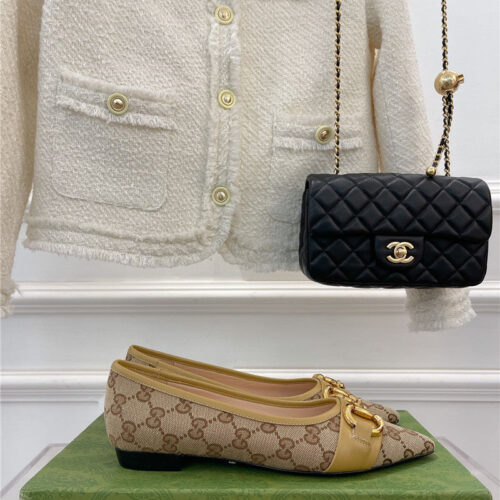 High Quality Luxury Gucci Classic Horsebit Flats – Style 01299 product detail