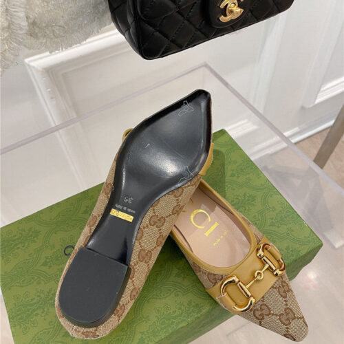 High Quality Luxury Gucci Classic Horsebit Flats – Style 01299 product detail