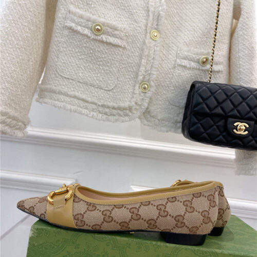 High Quality Luxury Gucci Classic Horsebit Flats – Style 01299 product detail