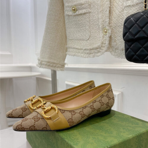 High Quality Luxury Gucci Classic Horsebit Flats – Style 01299 product detail
