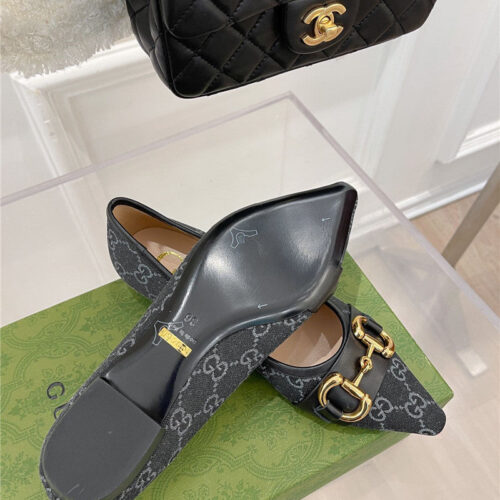 High Quality Luxury Gucci Classic Horsebit Flats product detail