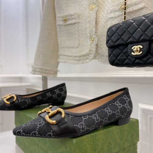 High Quality Luxury Gucci Classic Horsebit Flats product detail