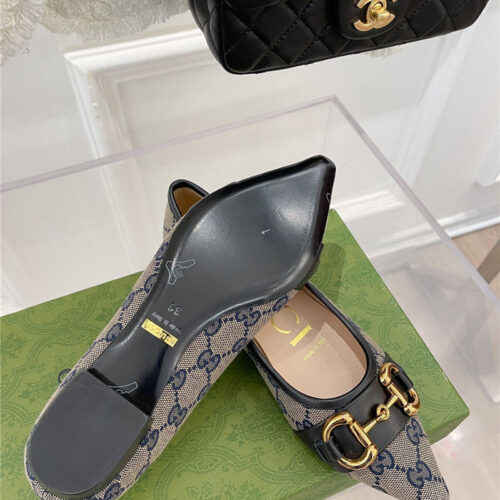 High Quality Luxury Gucci Classic Horsebit Flats – Style 85491 product detail