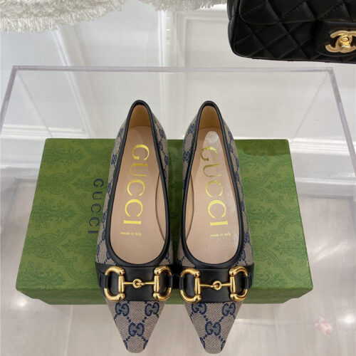 High Quality Luxury Gucci Classic Horsebit Flats – Style 85491 product detail