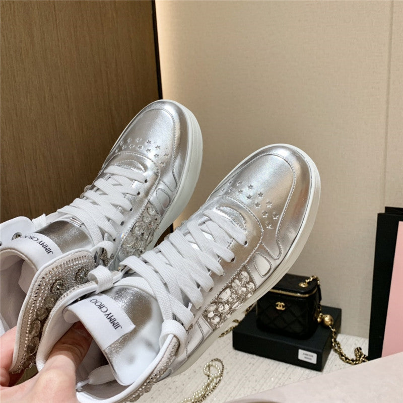 High Quality Luxury Jimmy Choo High Top Sneakers Womens product detail