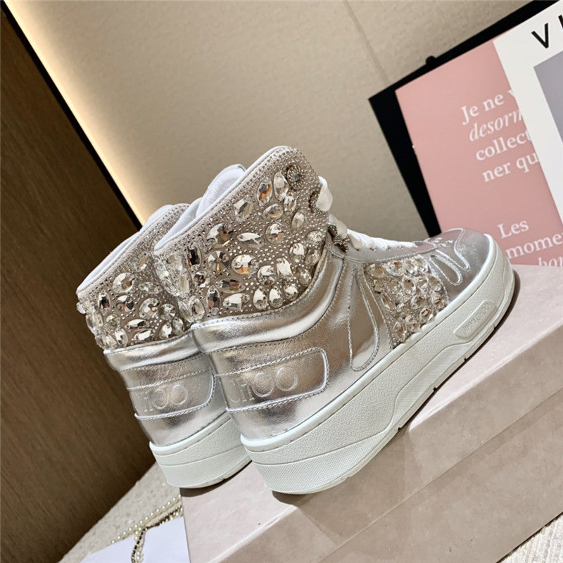 High Quality Luxury Jimmy Choo High Top Sneakers Womens product detail