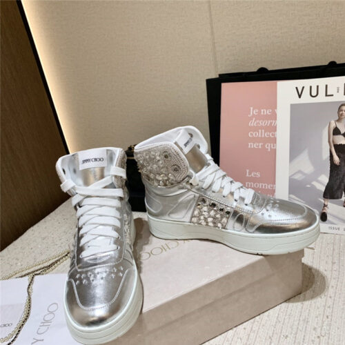 High Quality Luxury Jimmy Choo High Top Sneakers Womens product detail