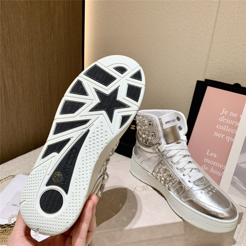 High Quality Luxury Jimmy Choo High Top Sneakers Womens product detail