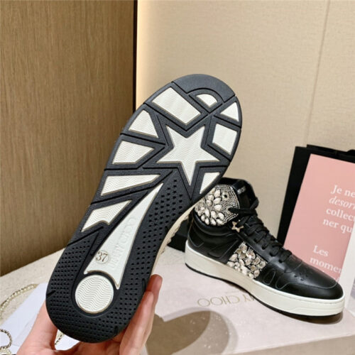 High Quality Luxury Jimmy Choo High Top Sneakers Womens – Style 76151 product detail