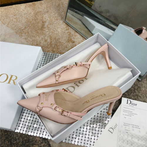 High Quality Luxury Dior Pointed Toe Mules Slippers alternate view