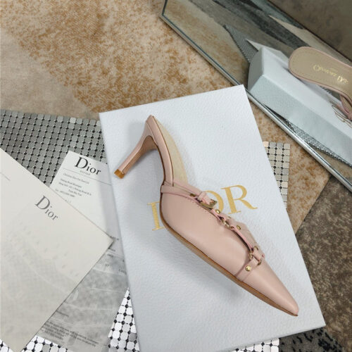 High Quality Luxury Dior Pointed Toe Mules Slippers product detail