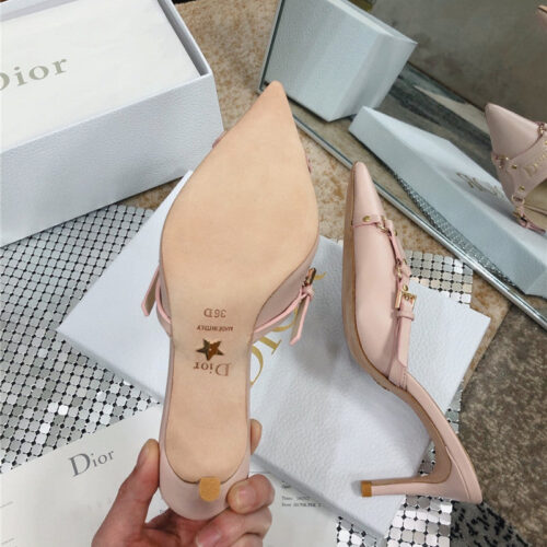 High Quality Luxury Dior Pointed Toe Mules Slippers product detail