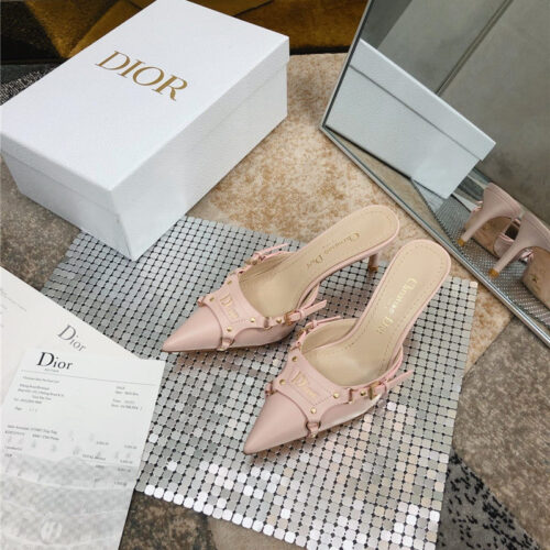 High Quality Luxury Dior Pointed Toe Mules Slippers product detail